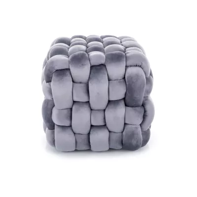 Taburet kostka DOMINICK - šedý