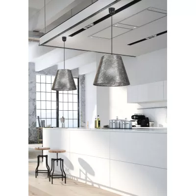 Závěsné osvětlení PLATINO - 1xE27, 60W, stříbrné