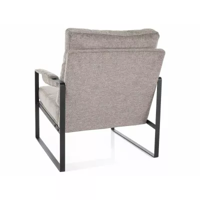 Čalouněné křeslo TULLIO - béžové / černé