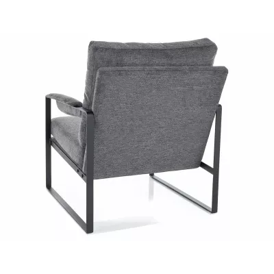 Čalouněné křeslo TULLIO - tmavě šedé / černé