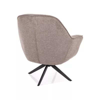 Otočné křeslo DORON - béžové / černé