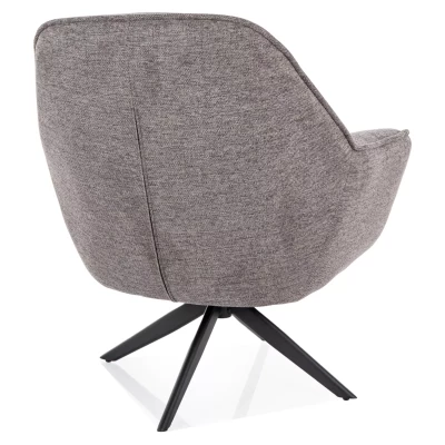 Otočné křeslo DORON - šedé / černé