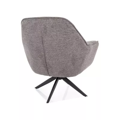 Otočné křeslo DORON - šedé / černé