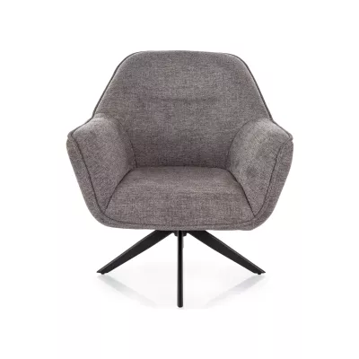 Otočné křeslo DORON - šedé / černé