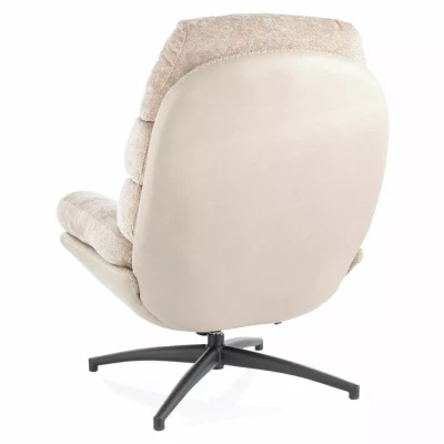 Čalouněné křeslo ALECIA - béžové / černé