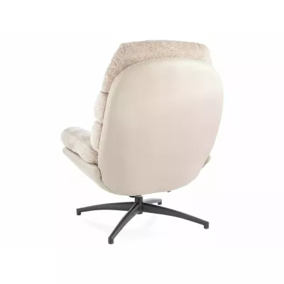 Čalouněné křeslo ALECIA - béžové / černé