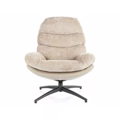 Čalouněné křeslo ALECIA - béžové / černé