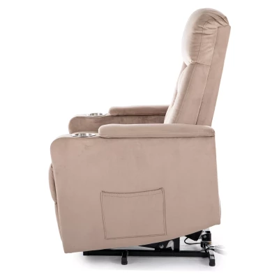 Polohovací křeslo DRAVEN - béžové