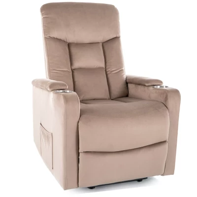 Polohovací křeslo DRAVEN - béžové