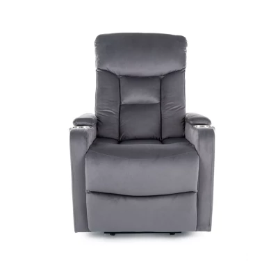 Polohovací křeslo DRAVEN - šedé