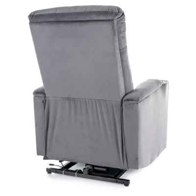 Polohovací křeslo DRAVEN - šedé