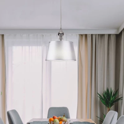 Moderní závěsné svítidlo PRIMA - 1xE27, 60W, chromované / stříbrné