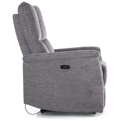 Elektrické polohovací křeslo JEAN - tmavě šedé