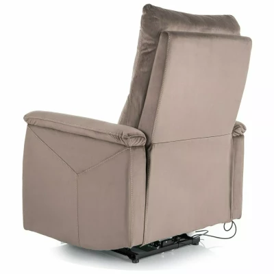 Elektrické polohovací křeslo JEAN - hnědé