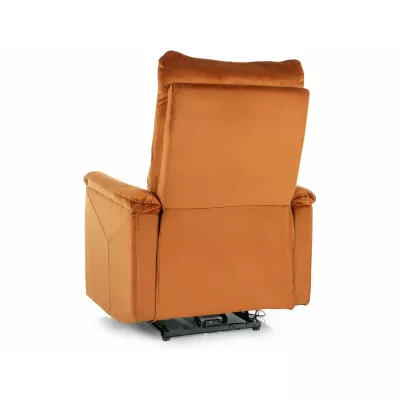 Elektrické polohovací křeslo JEAN - skořicové