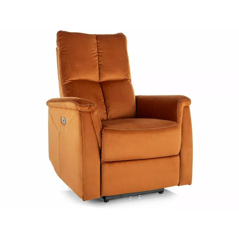 Elektrické polohovací křeslo JEAN - skořicové