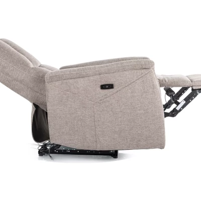 Masážní polohovací křeslo JEAN - tmavě béžové