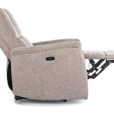 Masážní polohovací křeslo JEAN - tmavě béžové