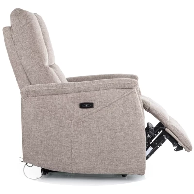 Masážní polohovací křeslo JEAN - tmavě béžové