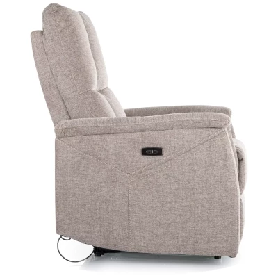 Masážní polohovací křeslo JEAN - tmavě béžové