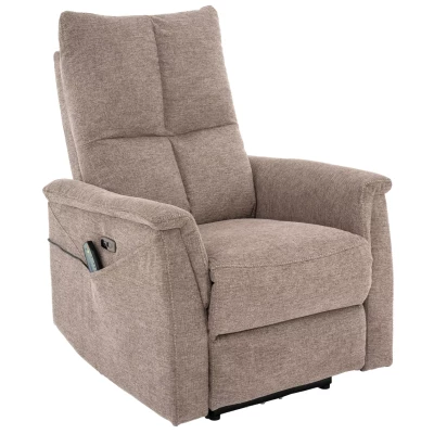 Masážní polohovací křeslo JEAN - tmavě béžové