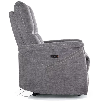 Masážní polohovací křeslo JEAN - tmavě šedé