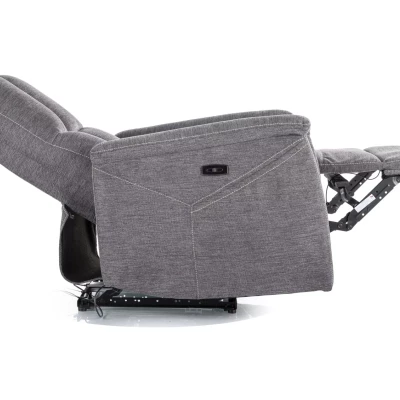 Masážní polohovací křeslo JEAN - tmavě šedé