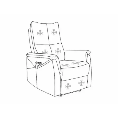 Masážní polohovací křeslo JEAN - popelavé