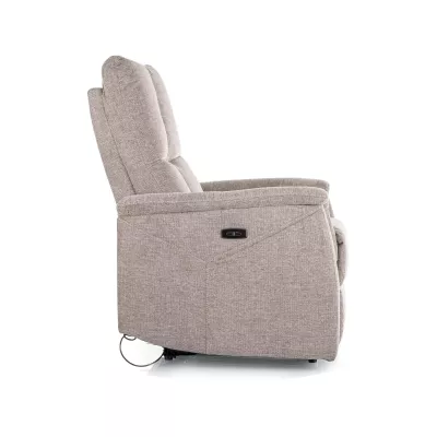 Masážní polohovací křeslo JEAN - popelavé