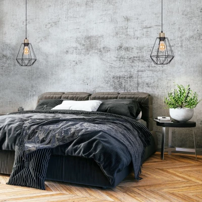 Závěsné industriální osvětlení PRIMO 1 - 1xE27, 60W, patina / černé