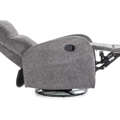 Polohovací křeslo JASPER - tmavě šedé