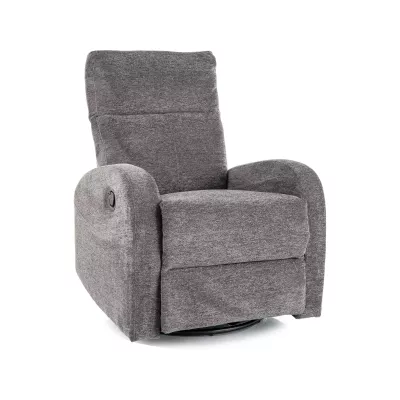 Polohovací křeslo JASPER - tmavě šedé