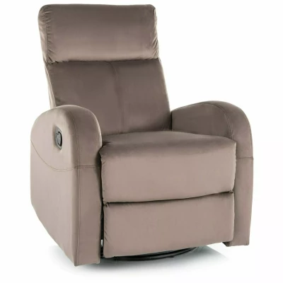 Polohovací křeslo JASPER - hnědé