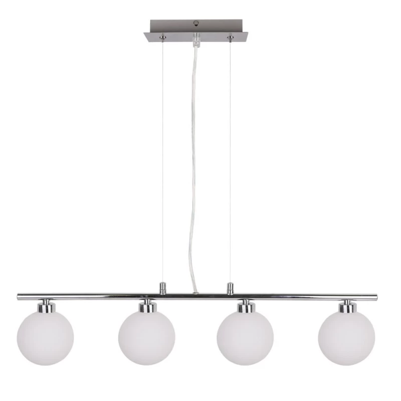 Závěsné osvětlení nad jídelní stůl RAISA - 4xG9, 40W, chromované / bílé