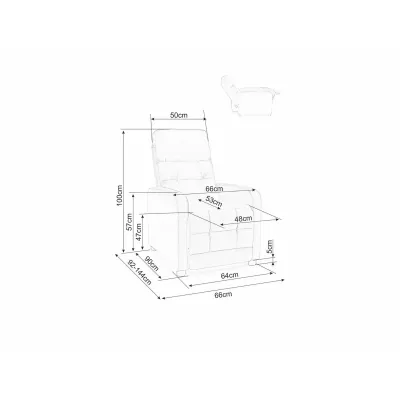 Polohovací křeslo VALER 2 - zelené