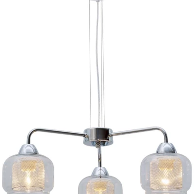 Závěsné tříramenné osvětlení RAY - 3xE14, 40W, chromované