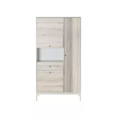 Policový regál DRAGAN - dub / krémový