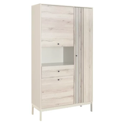 Policový regál DRAGAN - dub / krémový