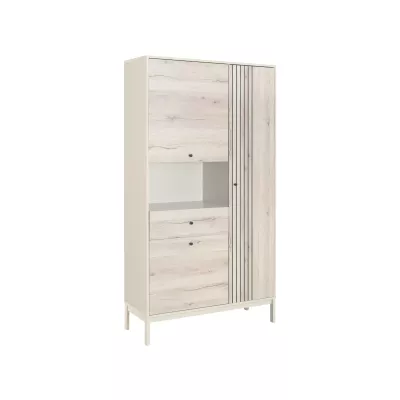 Policový regál DRAGAN - dub / krémový