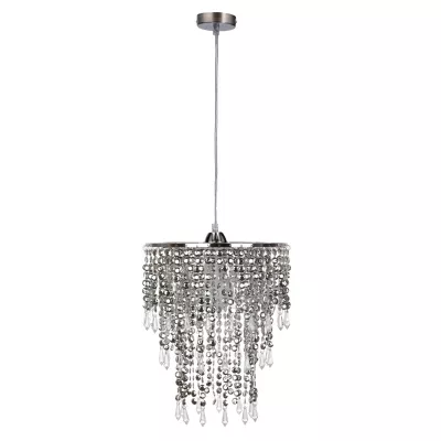 Závěsný klasický lustr RINA - 1xE27, 60W, chromovaný