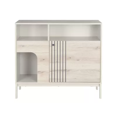 Úzká komoda DRAGAN - dub / krémová