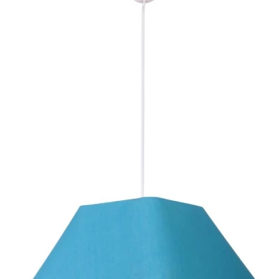 Závěsný lustr na lanku ROBIN - 1xW27, 60W, modrý