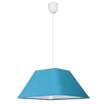 Závěsný lustr na lanku ROBIN - 1xW27, 60W, modrý