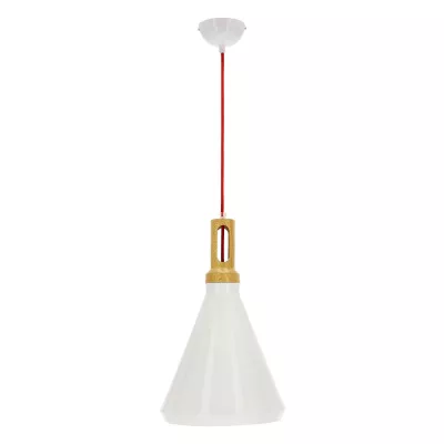 Závěsné světlo na lanku ROBINSON - 1xE27, 60W, bílé / žluté