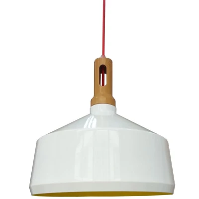 Závěsné svítidlo na lanku ROBINSON - 1xE27, 60W, bílé / žluté