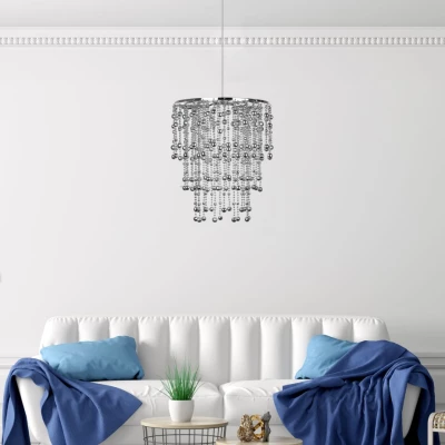 Moderní závěsný lustr RONI - 1xE27, 60W, chromovaný