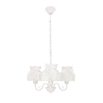Závěsné osvětlení v provance stylu ROSSINI - 3xE27, 40W, bílé