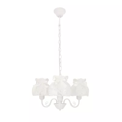 Závěsné osvětlení v provance stylu ROSSINI - 3xE27, 40W, bílé