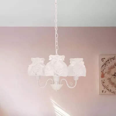 Závěsné osvětlení v provance stylu ROSSINI - 3xE27, 40W, bílé