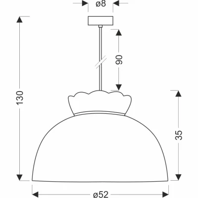 Závěsné osvětlení v prevence stylu ROSSINI - 1xE27, 40W, bílé